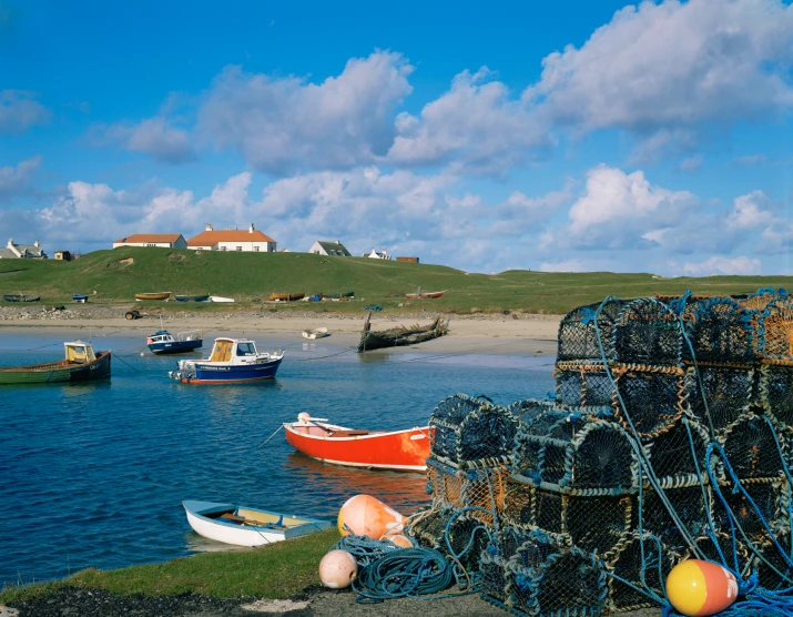 LOBSTER CREELS ON THE ISLE OF TIREE, INNER HEBRIDES. PIC: VisitScotland 
